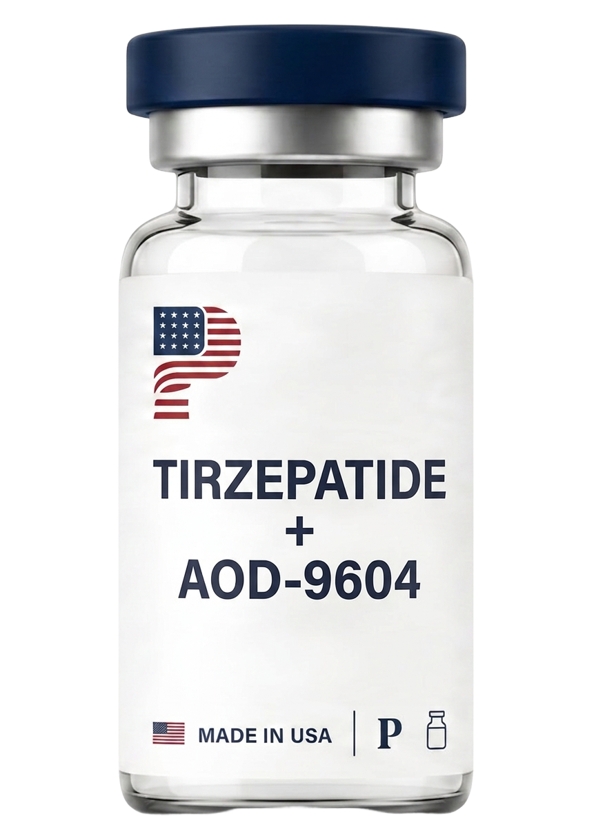 Ripped Stack (Tirzepatide + AOD-9604) vial